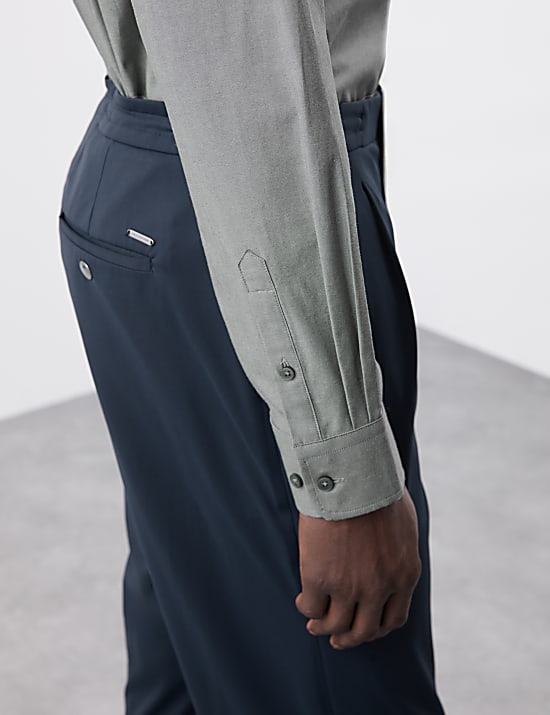 Βαμβακερό ελαστικό πουκάμισο 360 Flex™ με στενή εφαρμογή