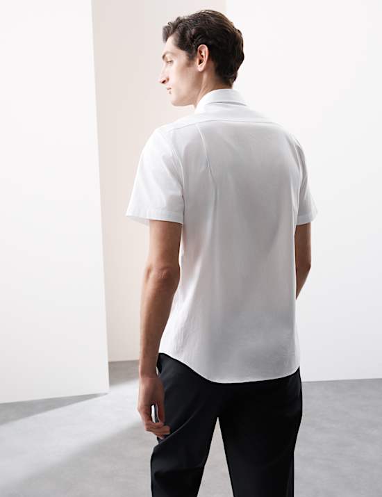 Regular Fit Easy Iron Stretch Shirt