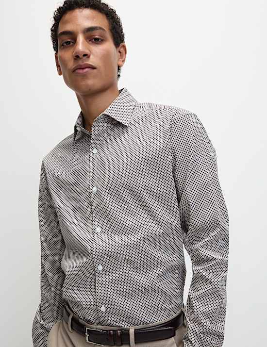 Regular Fit Easy Iron Pure Cotton Shirt