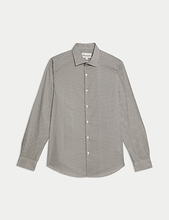 Regular Fit Easy Iron Pure Cotton Shirt