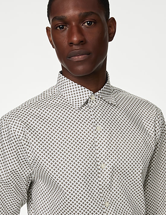 Regular Fit Easy Iron Pure Cotton Shirt