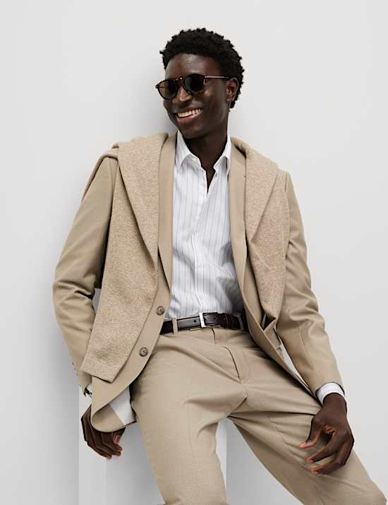 Easy Iron Pure Cotton Striped Shirt