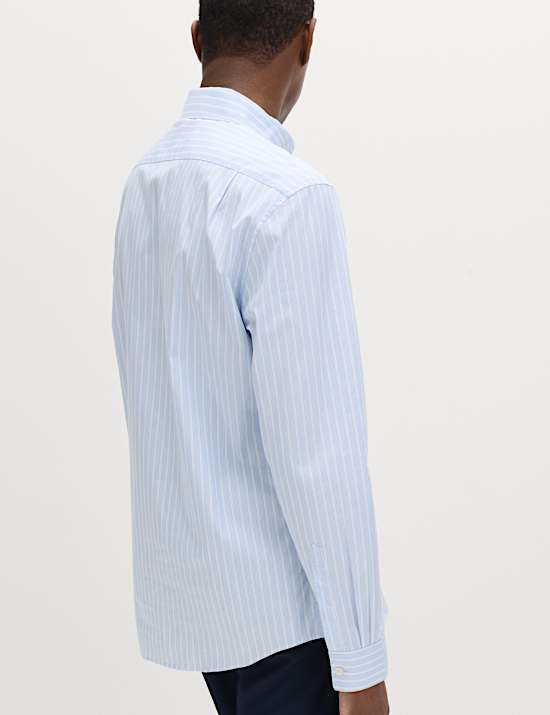 Regular Fit Pure Cotton Striped Shirt