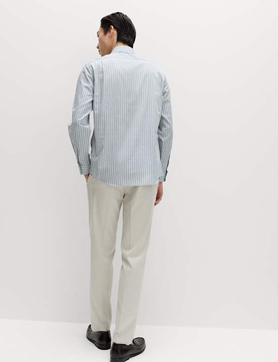 Regular Fit Pure Cotton Striped Shirt