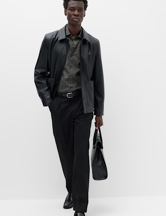 Regular Fit Pure Cotton Textured Shirt