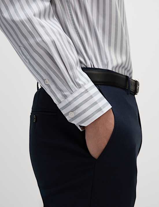 Regular Fit Pure Cotton Striped Shirt