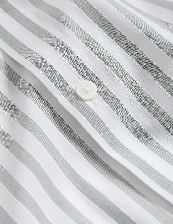 Regular Fit Pure Cotton Striped Shirt