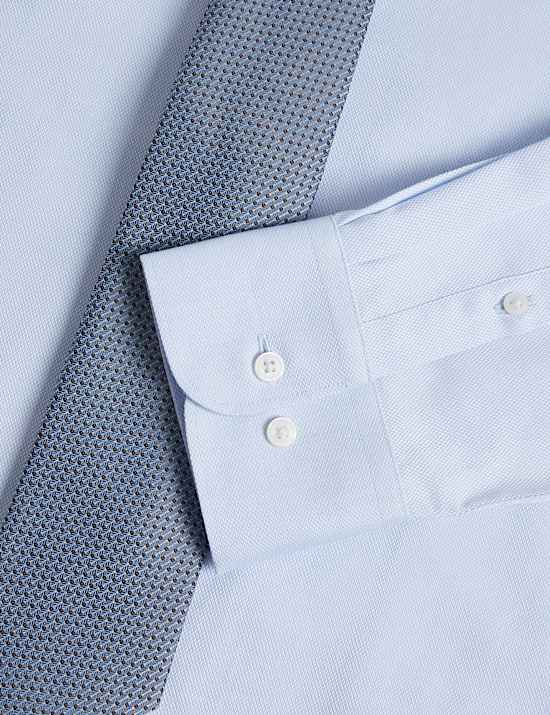 Slim Fit Easy Iron Shirt and Tie