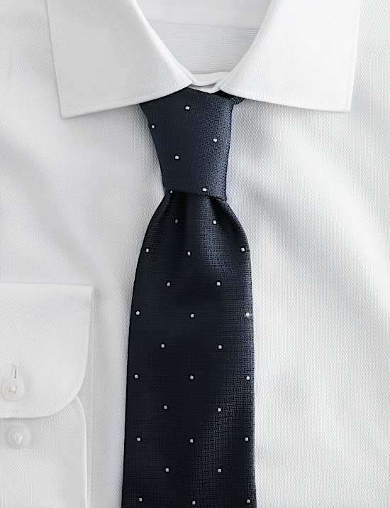 2 Piece Slim Fit Easy Iron Shirt & Tie Set
