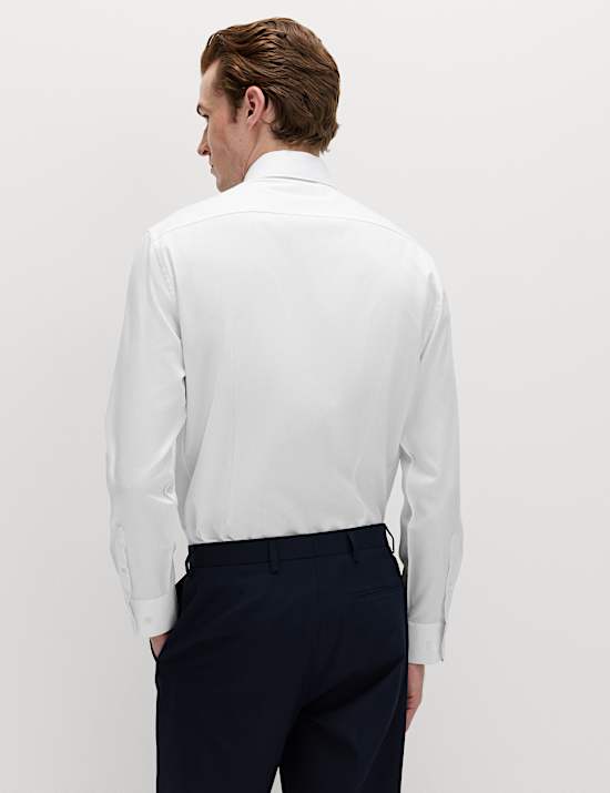2 Piece Slim Fit Easy Iron Shirt & Tie Set