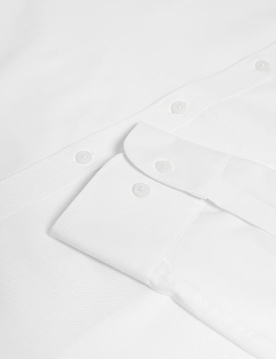 4pc Regular Fit Easy Iron Shirt and Tie Set