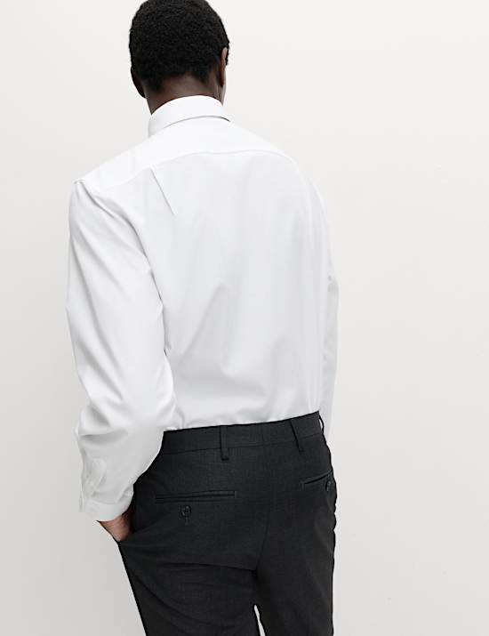 4-częściowy zestaw z łatwą w prasowaniu koszulą o kroju regular fit i krawatem