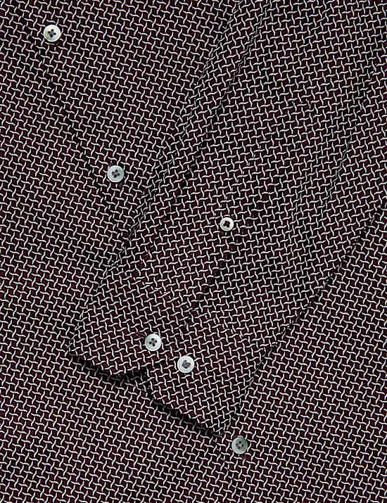 Regular Fit Pure Cotton Printed Shirt