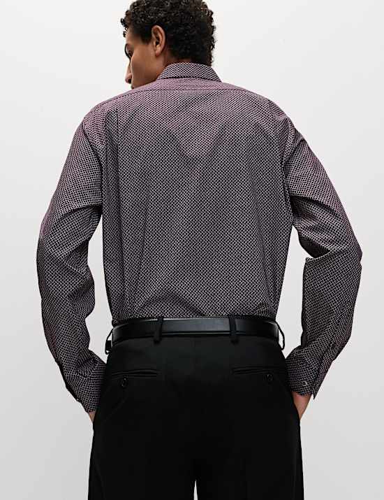 Regular Fit Pure Cotton Printed Shirt