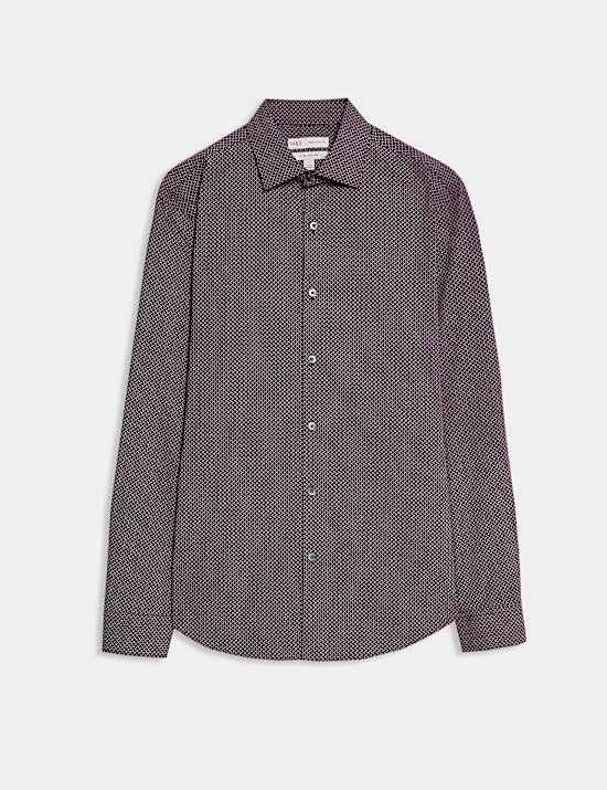 Regular Fit Pure Cotton Printed Shirt