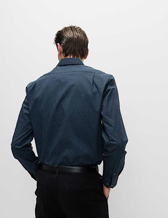 Regular Fit Pure Cotton Printed Shirt