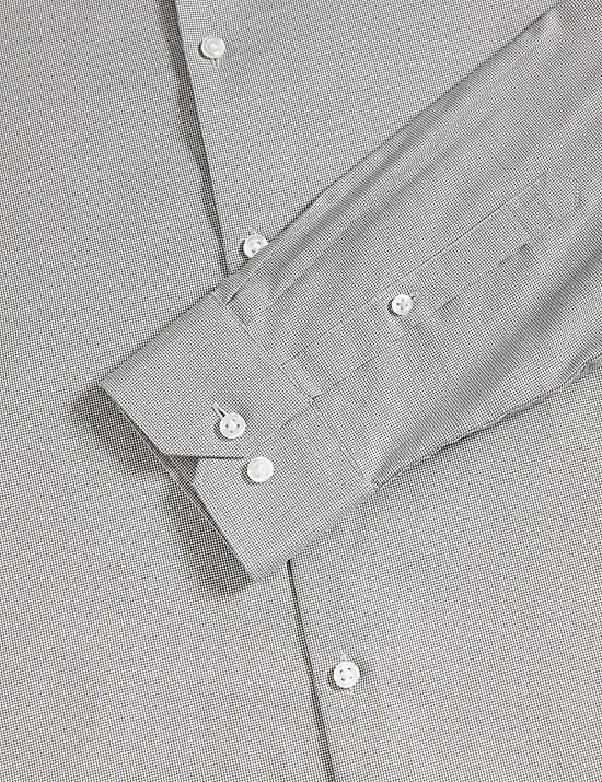 Regular Fit Easy Iron Pure Cotton Textured Shirt