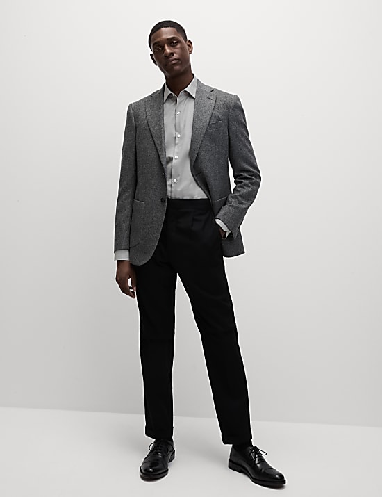 Regular Fit Easy Iron Pure Cotton Textured Shirt