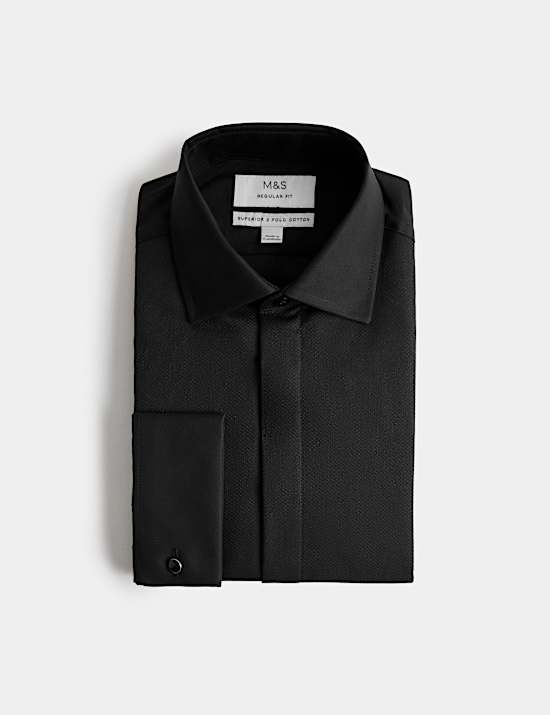 Regular Fit Luxury Cotton Double Cuff Dress Shirt