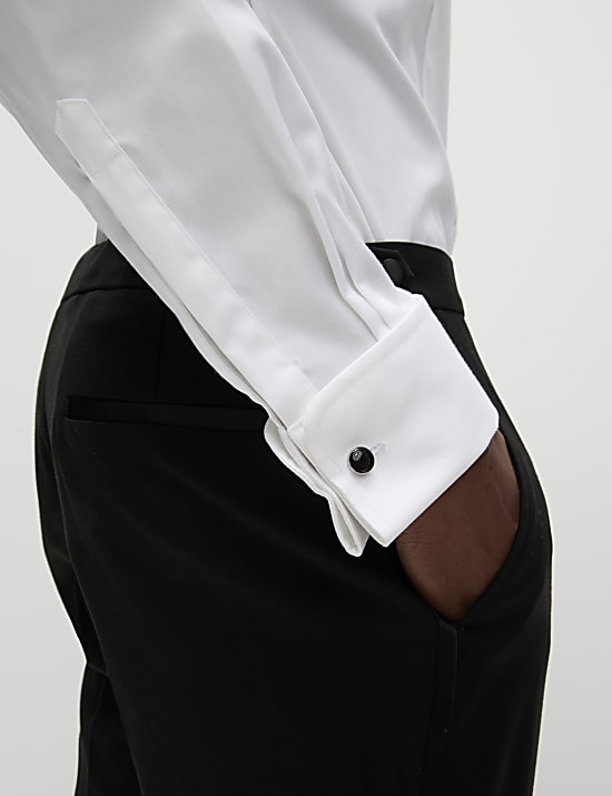 Regular Fit Luxury Cotton Double Cuff Dress Shirt