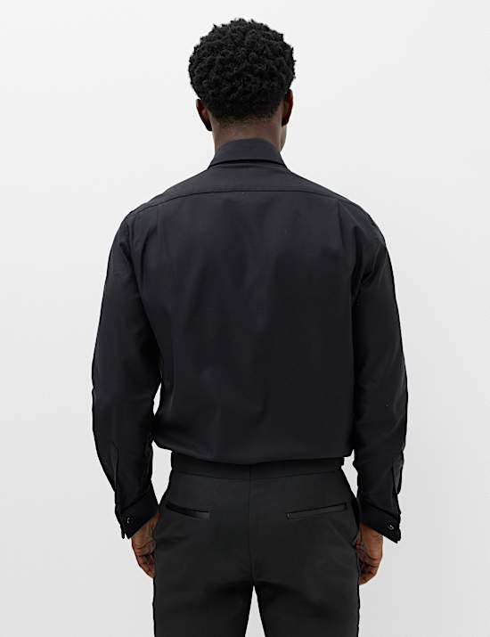 Slim Fit Luxury Cotton Double Cuffed Dress Shirt
