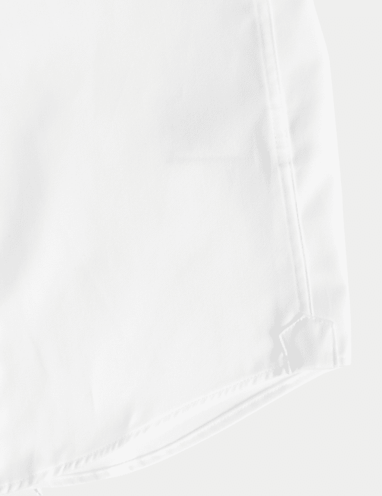 Košilové šaty úzkého střihu z luxusní bavlny s dvojitou manžetou