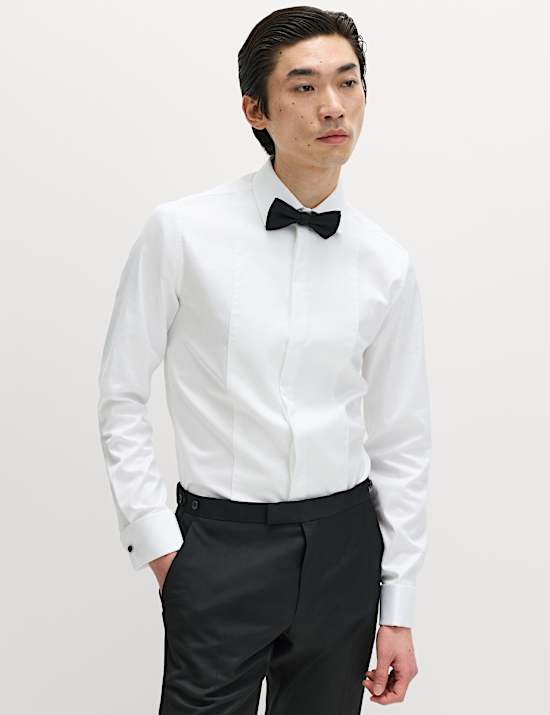 Extra Slim Fit Luxury Marcella Bib Shirt