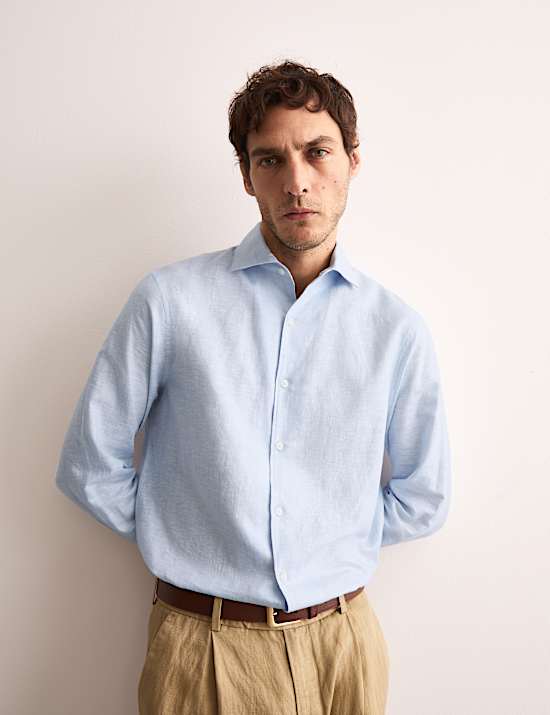 Regular Fit Luxury Linen Rich Shirt