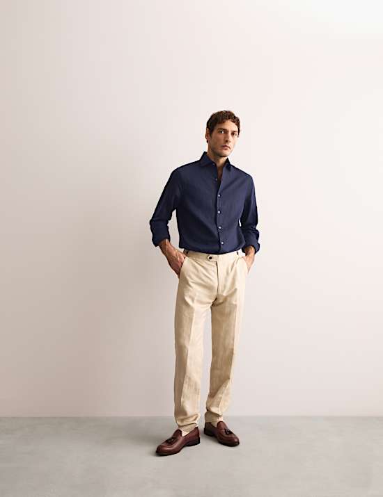 Regular Fit Luxury Linen Rich Shirt