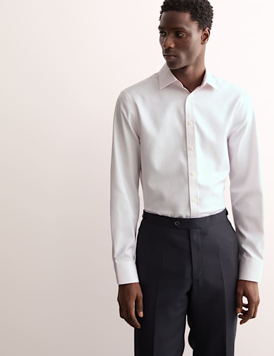 Tailored Fit Luxury Cotton Textured Shirt