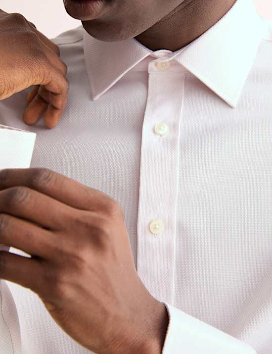 Tailored Fit Luxury Cotton Textured Shirt