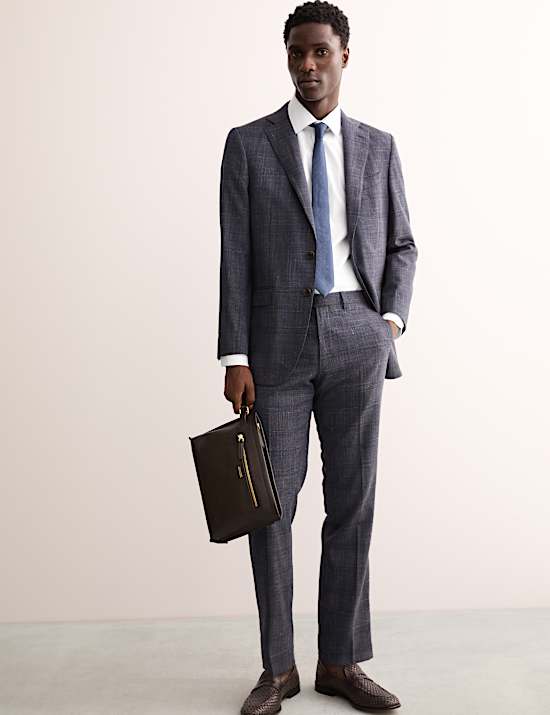 Gedefinieerd, overhemd van luxe katoen met structuur