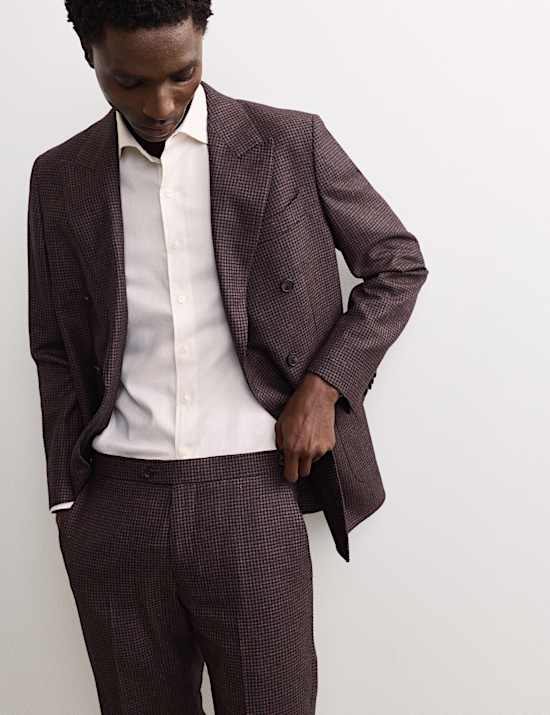 Overhemd van luxe zuiverkatoen met structuur en normale pasvorm