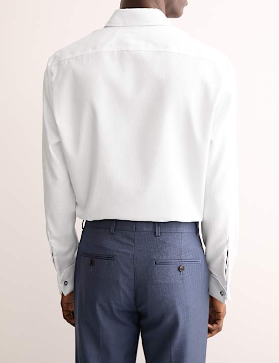 Tailored Fit Luxury Cotton Textured Shirt