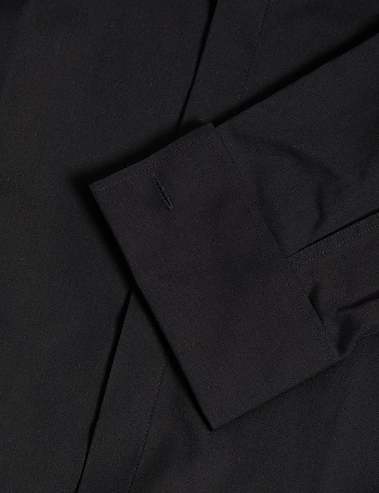 Regular Fit Cotton Blend Dress Shirt