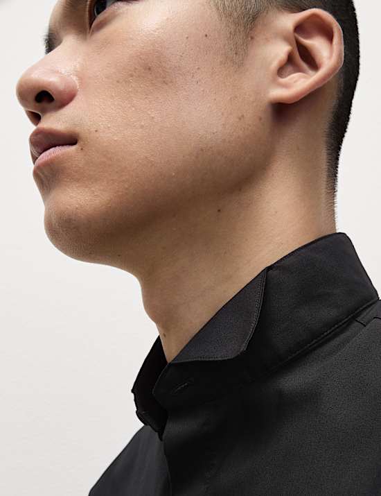 Regular Fit Cotton Blend Dress Shirt