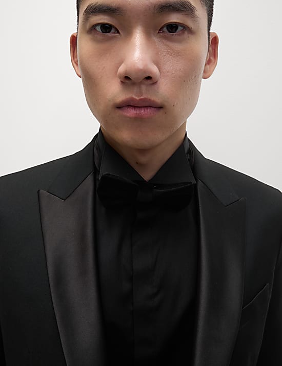 Slim Fit Cotton Blend Dress Shirt