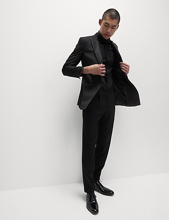 Slim Fit Cotton Blend Dress Shirt