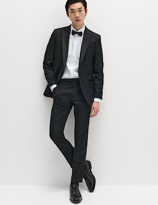 Elegancka koszula o kroju regular fit z bawełny z muszką