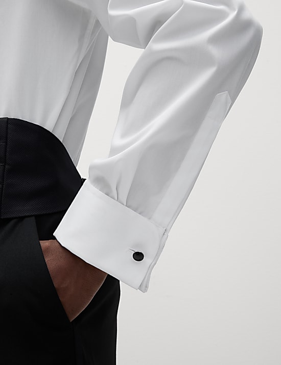 Regular Fit Luxury Cotton Double Cuff Dress Shirt