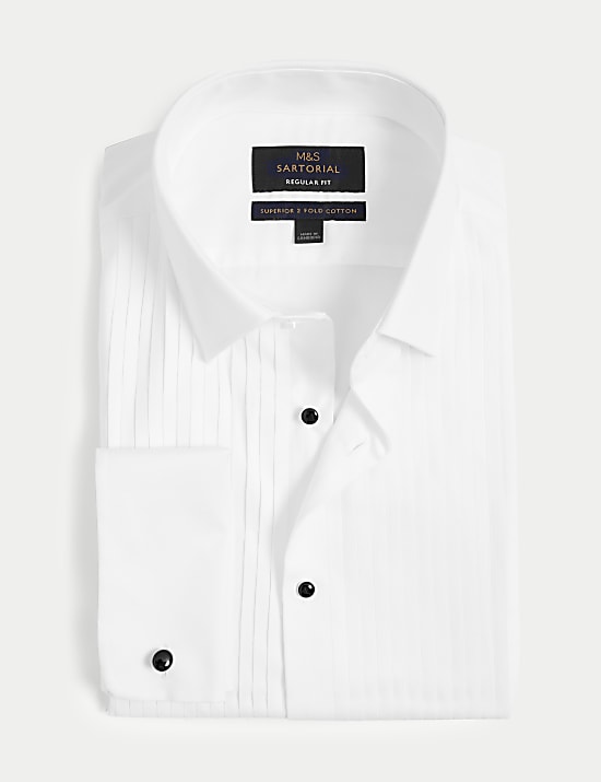 Regular Fit Luxury Cotton Double Cuff Dress Shirt