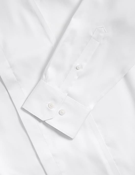 Regular Fit Cotton Dress Shirt with Bow Tie
