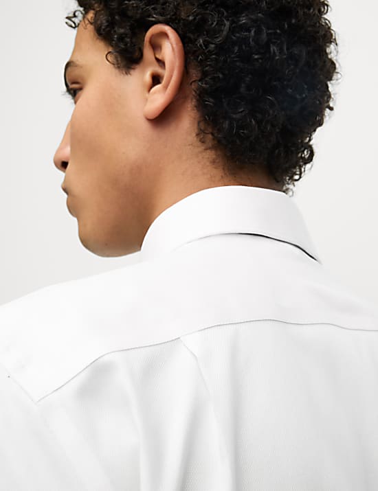 Regular Fit Cotton Dress Shirt with Bow Tie