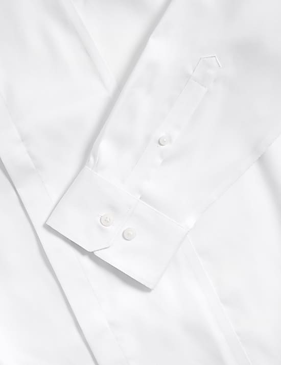 Slim Fit Cotton Dress Shirt with Bow Tie