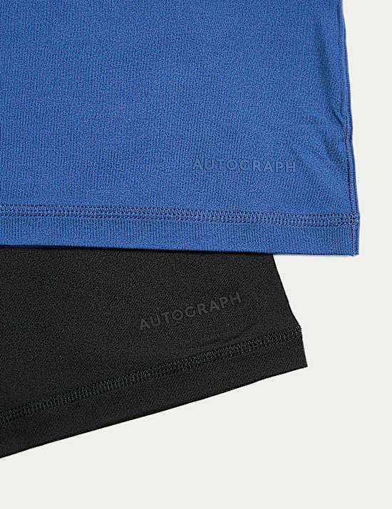 2pk Sport Crew Neck T-Shirt Vests with Stretch