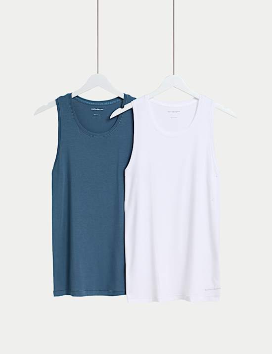 2pk Modal Rich 360 Flex Sleeveless Vest