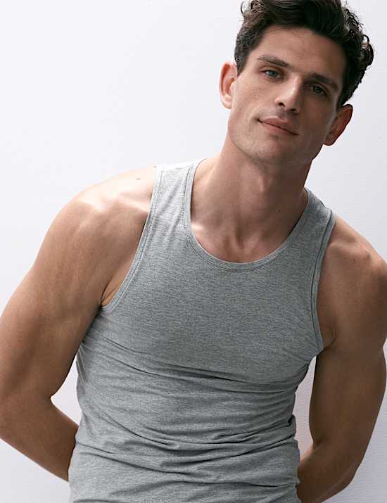 2pk Modal Rich 360 Flex Sleeveless Vest