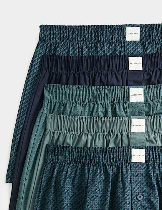 5pk Supima® Cotton Rich Woven Boxers