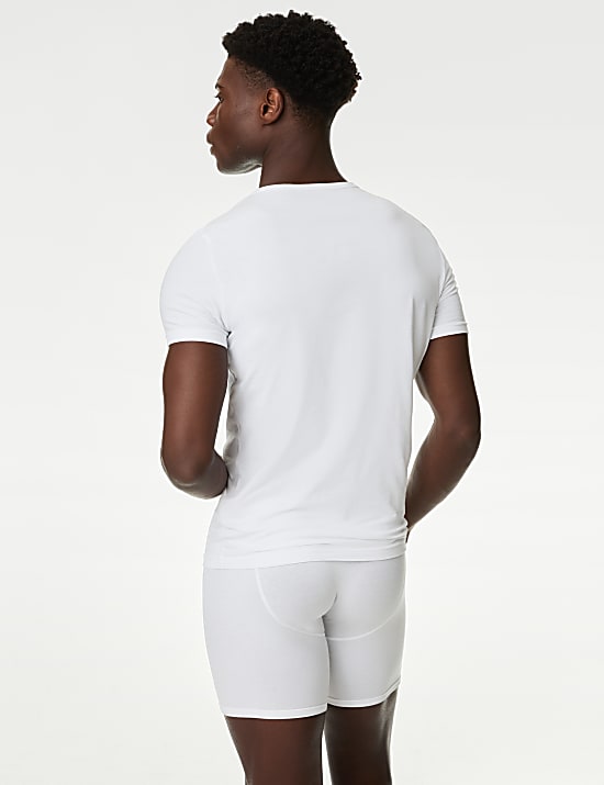 3 Pack Cotton Rich Cool & Fresh&trade; Vests