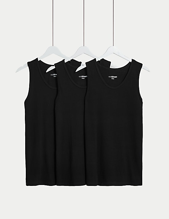 3pk Cotton Rich Cool & Fresh™ Vests